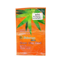 Mask clay for the face Green Clay (SABUNNGA) - 10g.