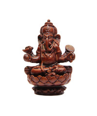 Statuette elephant-headed god Ganesha, luck and wisdom - 11cm.