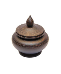 Casket of rubber tree small cone - 1 pc.