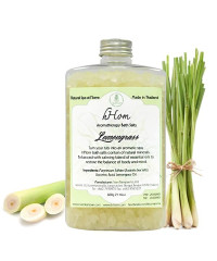 Aromatherapy salt soak lemongrass scent (H-Hom) - 600g.