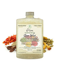 Aromatherapy salt soak Spice Wood scent (H-Hom) - 600g.
