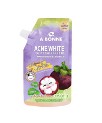 Acne White Silky Salt Scrub Mangosteen & Centella (A bonne) 350g.
