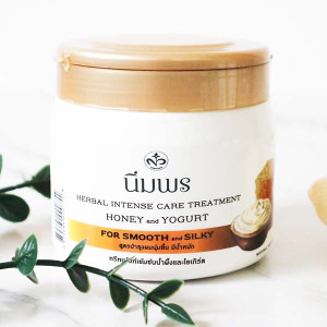 Nimporn concentrated herbal treatment with honey and yogurt for hair 200 ml. Nimporn concentrated herbal treatment with honey and yogurt for hair 200 ml.