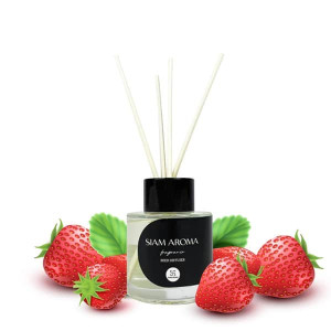 Strawberry Aromatherapy Reed Diffuser (Siam Aroma) - 50 ml. Strawberry Aromatherapy Reed Diffuser (Siam Aroma) - 50 ml.