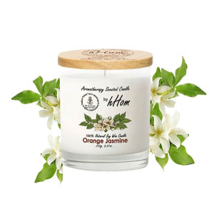 Orange Jasmine Aromatherapy Soy Wax Candle (H-hom) - 250g. Orange Jasmine Aromatherapy Soy Wax Candle (H-hom) - 250g.
