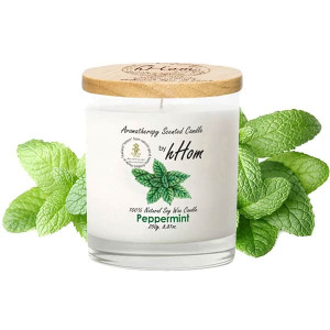 Peppermint Aromatherapy Soy Wax Candle (H-hom) - 250g. Peppermint Aromatherapy Soy Wax Candle (H-hom) - 250g.