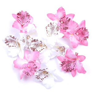 Orchid flower hair clip for women (8cm 3.15") - 1 pc. Orchid flower hair clip for women (8cm 3.15") - 1 pc.