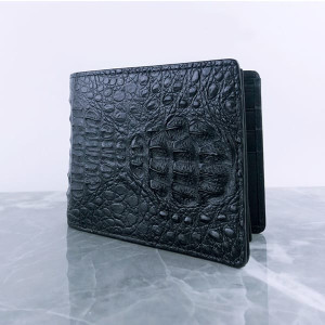 Men's wallet 100% genuine crocodile leather (TAN SIN) - 1 pc.