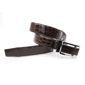 Men's Natural Crocodile Leather Belt (FINDIG) - Brown. Men's Natural Crocodile Leather Belt (FINDIG) - Brown.