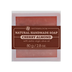 Cherry Almond Natural Soap (Bath&Bloom) - 80g. Cherry Almond Natural Soap (Bath&Bloom) - 80g.
