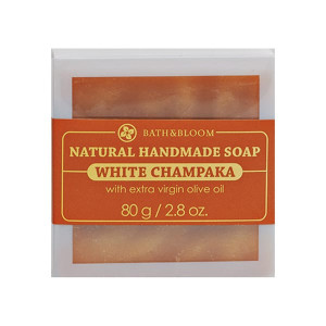 White Champaka Natural Soap (Bath&Bloom) - 80g.