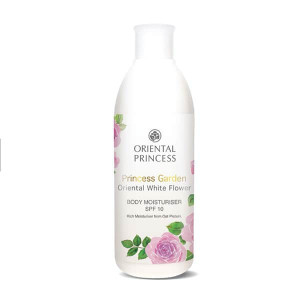 Princess Garden Oriental White Flower Body Moisturiser SPF10 (Oriental Princess) 250 g. Princess Garden Oriental White Flower Body Moisturiser SPF10 (Oriental Princess) 250 g.