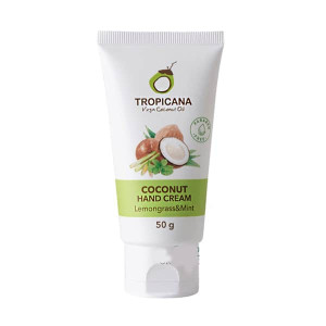 Coconut cream for hands Lemongrass & Mint (Tropicana) - 50g. Coconut cream for hands Lemongrass & Mint (Tropicana) - 50g.
