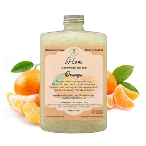 Aromatherapy salt soak Orange scent (H-Hom) - 600g. Aromatherapy salt soak Orange scent (H-Hom) - 600g.