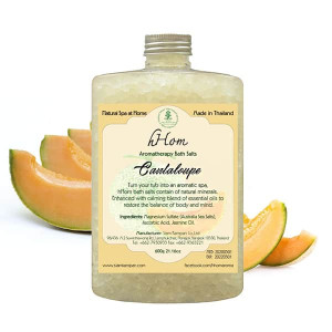 Aromatherapy salt soak Contaloupe scent (H-Hom) - 600g. Aromatherapy salt soak Contaloupe scent (H-Hom) - 600g.