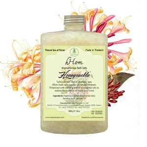 Aromatherapy salt soak Honey suckle scent (H-Hom) - 600g. Aromatherapy salt soak Honey suckle scent (H-Hom) - 600g.