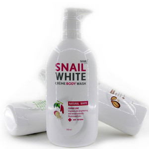 Cream shower gel SNAIL WHITE clarification and hydration (NAMU LIFE) - 500ml. Cream shower gel SNAIL WHITE clarification and hydration (NAMU LIFE) - 500ml.