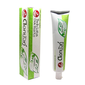 Toothpaste Dok Bua Ku (Twin Lotus) - 100g. Toothpaste Dok Bua Ku (Twin Lotus) - 100g.