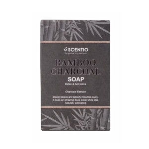 Bambo Detox Charcoal Soap (Scentio ) - 100g. Bambo Detox Charcoal Soap (Scentio ) - 100g.