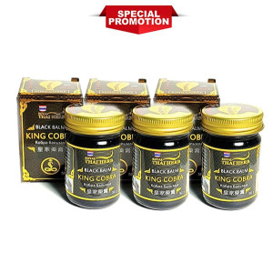 Thai Cobra Venom Balm (Royal Thai) - 50g. x 3 pcs. Thai Cobra Venom Balm (Royal Thai) - 50g. x 3 pcs.