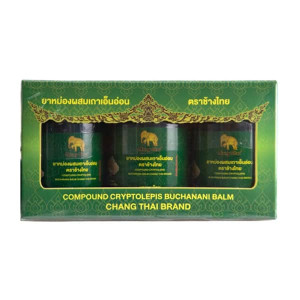 Herbal Balm Green Cryptolepis Buchanani (Changthai) - 50g.*3pcs Herbal Balm Green Cryptolepis Buchanani (Changthai) - 50g.*3pcs