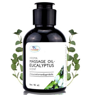 Massage Oil Aroma Body Eucalyptus Scent (Thaicream) - 90 Ml.