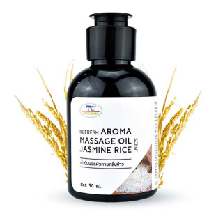 Massage Oil Aroma Body Jasmine Rice Scent (Thaicream) - 90 Ml.
