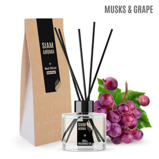 Musks & Grape Aromatherapy Reed Diffuser (Siam Aroma) -  100 ml.