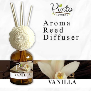 Vanilla Aromatherapy Reed Diffuser (Pinto Natural) -  50 ml.