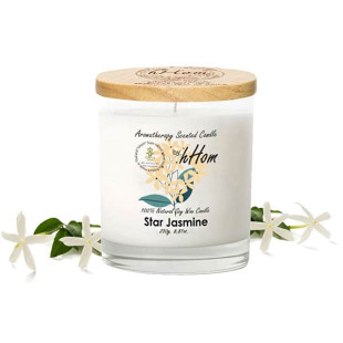 Star Jasmine Aromatherapy Soy Wax Candle (H-hom) - 250g.