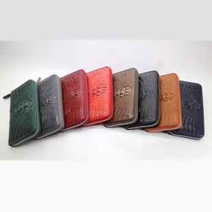 Clutch from 100% genuine crocodile leather with a female zipper (Findig) - 1 pc.