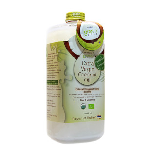 Natural first-pressed coconut oil with dispenser (Green Case) - 500ml.