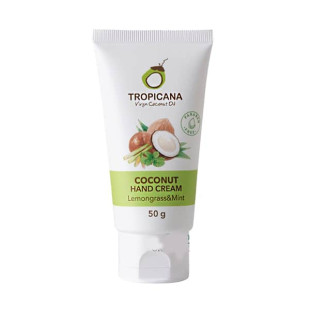 Coconut cream for hands Lemongrass & Mint (Tropicana) - 50g.