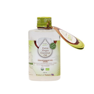 Coconut oil first pressing 100% (Green Case) - 120 ml.