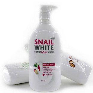 Cream shower gel SNAIL WHITE clarification and hydration (NAMU LIFE) - 500ml.