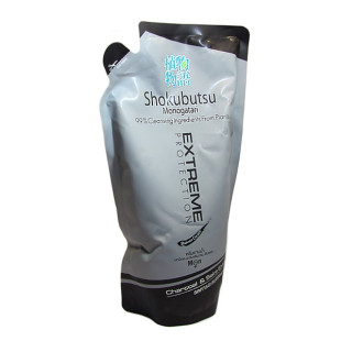 Cream shower gel Charcoal & Sake Extract Extreme Protection (Shokubutsu) - 500ml.