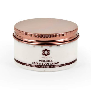 Moisturizing Face & Body Cream - Extra Virgin Coconut Oi (Mistique Arom) - 100g.
