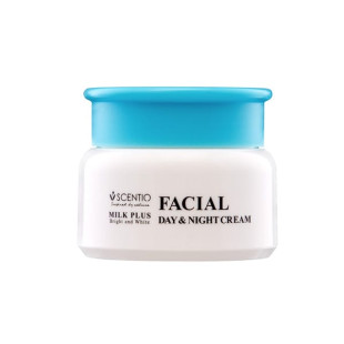 Milk Plus Bright And White Facial Day + Night Cream (SCENTIO) - 50ml.