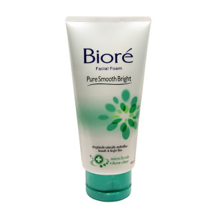 Facial Foam Pure Smooth  Bright (Biore) - 100g.