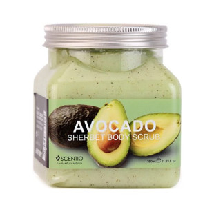 SCENTIO AVOCADO BRIGHTENING SHERBET SCRUB - 350ML.