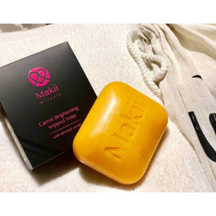 Carrot Brightening Wipped Soap (Makki) -  80g.