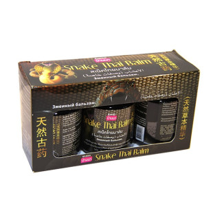 Thai Black Balsam Cobra Balm Original (Banna) - 3*50g.
