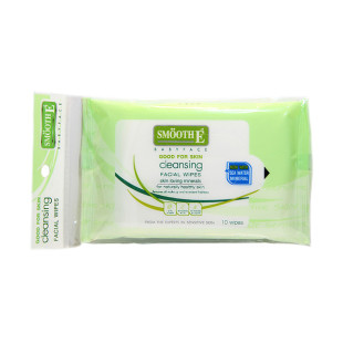 Cleansing Facial BabyFace good for skin Wipes (Smooth-E) - 10pcs.