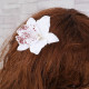 Orchid flower hair clip for women (8cm 3.15") - 1 pc. Orchid flower hair clip for women (8cm 3.15") - 1 pc.