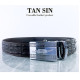 Crocodile Leather Belt Men's Bone Brown (TAN SIN) - 1.5 Inch Crocodile Leather Belt Men's Bone Brown (TAN SIN) - 1.5 Inch
