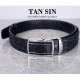 Crocodile Leather Belt Men's Bone Black (TAN SIN) - 1.5 Inch Crocodile Leather Belt Men's Bone Black (TAN SIN) - 1.5 Inch