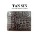 Men's wallet 100% genuine crocodile leather, whole crocodile leather (TAN SIN) - 1 pc.