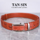 Crocodile leather female belt with bone red (TAN SIN) - 1.5-inch Crocodile leather female belt with bone red (TAN SIN) - 1.5-inch