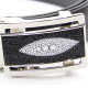 Men's Natural Stingray Leather Belt (FINDIG) - Black.