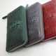 Clutch from 100% genuine crocodile leather with a female zipper (Findig) - 1 pc.